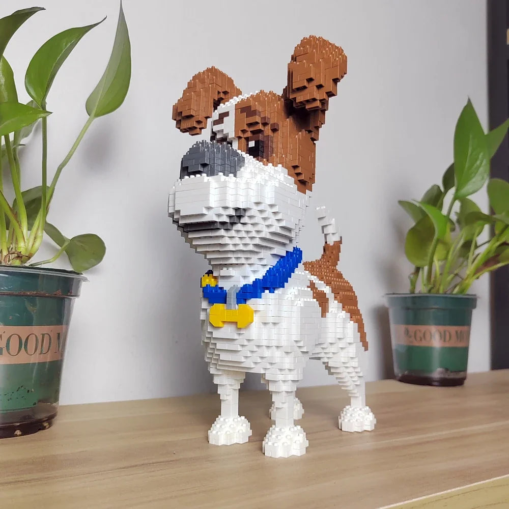 Cães Pequenos - Blocos de Montagem, Micro Peças 3D Cães Pequenos - Blocos de Montagem, Micro Peças 3D